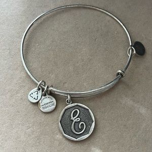 Alex and Ani Initial “E” Wrap Bracelet